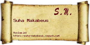 Suha Makabeus névjegykártya